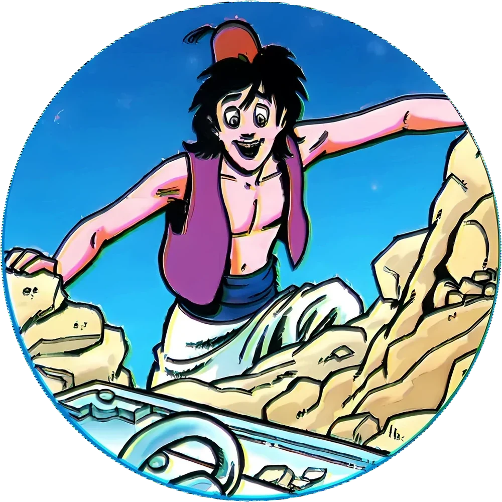 Aladdin cap #6 — 90s pog
