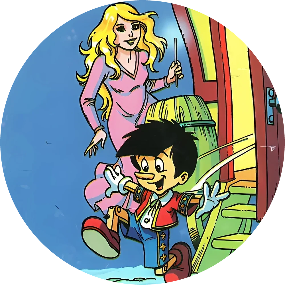 Pinocchio cap #10 — 90s pog