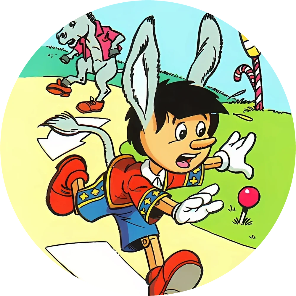 Pinocchio cap #16 — 90s pog