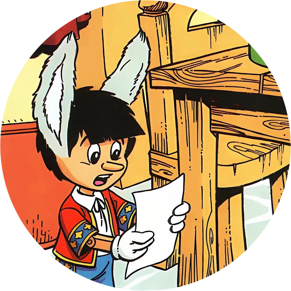 Pinocchio cap #18 — 90s pog