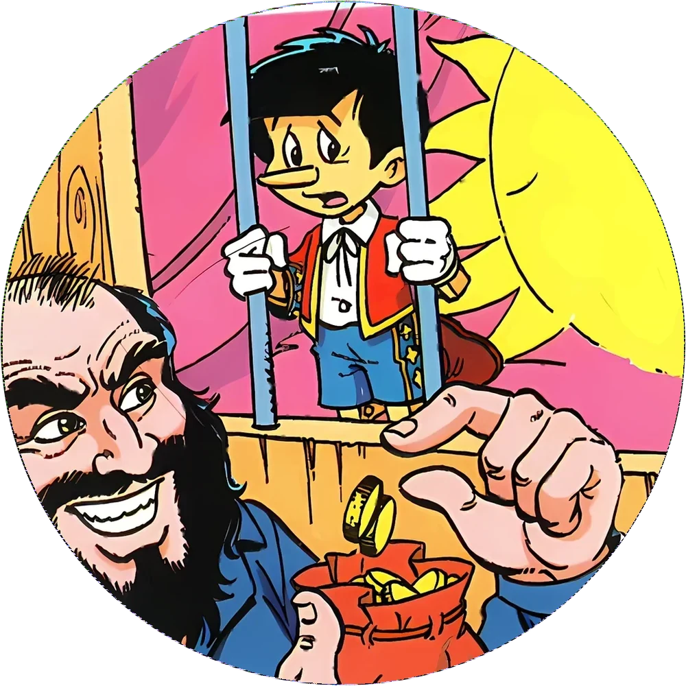 Pinocchio cap #7 — 90s pog